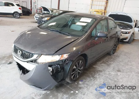 2015 Honda Civic Ex из США, поврежденный, VIN 19XFB2F84FE108800